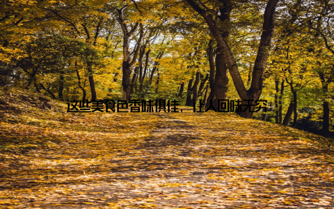 这些美食色香味俱佳, 让人回味无穷