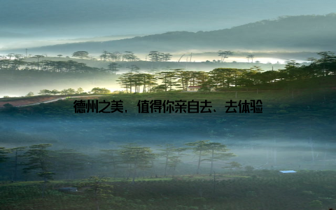 德州之美, 值得你亲自去、去体验