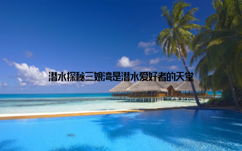 潜水探秘三娘湾是潜水爱好者的天堂