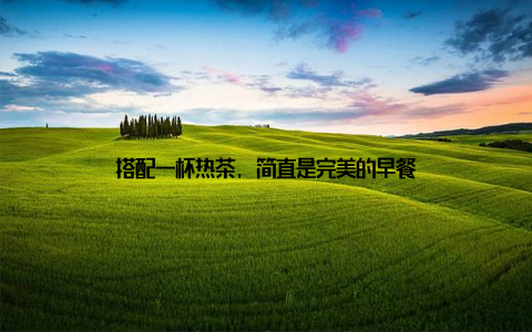 搭配一杯热茶, 简直是完美的早餐